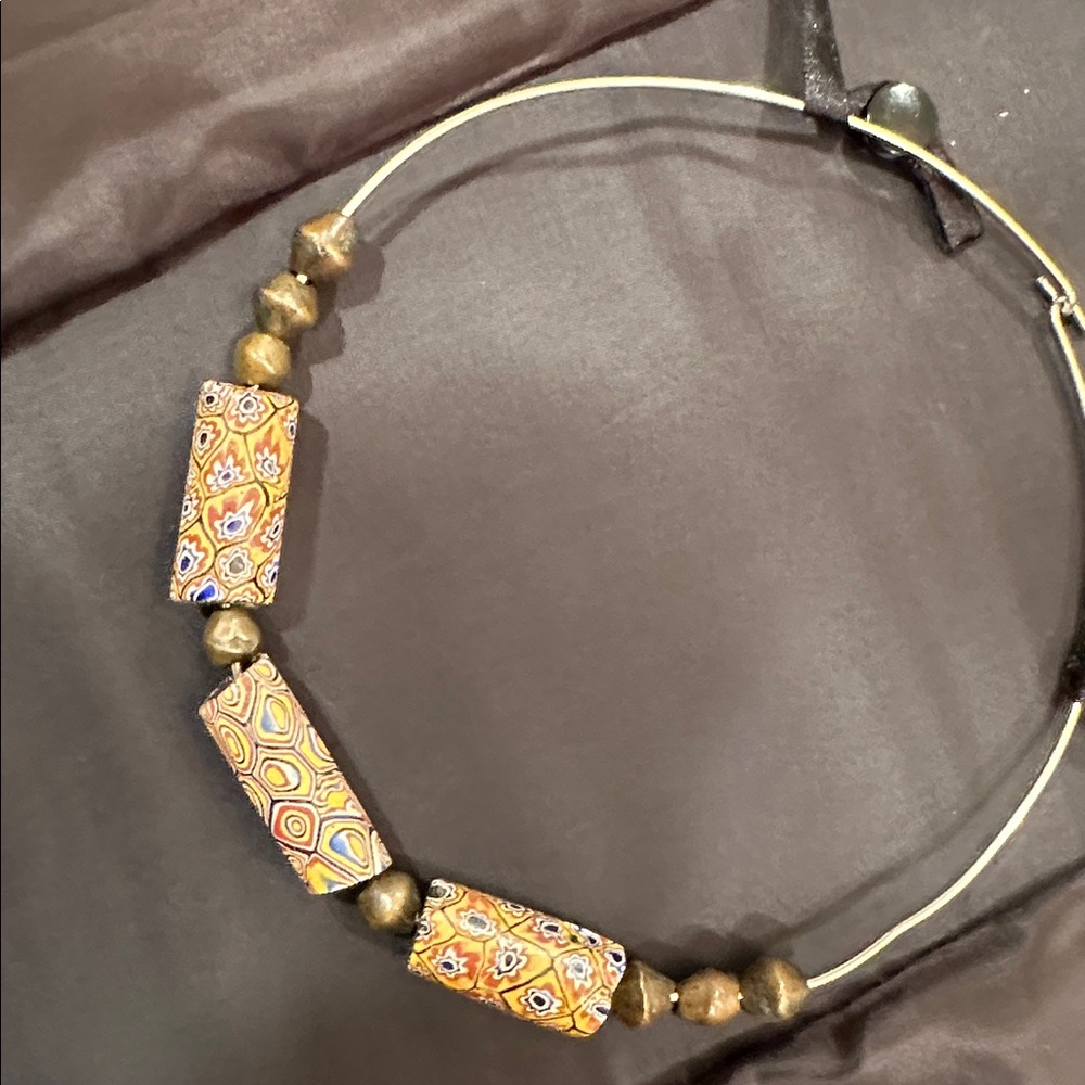 VENETIAN MILLEFIORI GLASS TRADE BEADS Necklace. VINTAGE - Picture 13 of 16